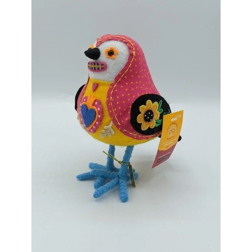 Target Dia De Muertos Featherly Friends AMAVIDA Bird Felt‎ Fabric Halloween 2022